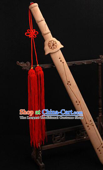 Handmade Peach Wood Sword Taoism  Dipper Star Sword