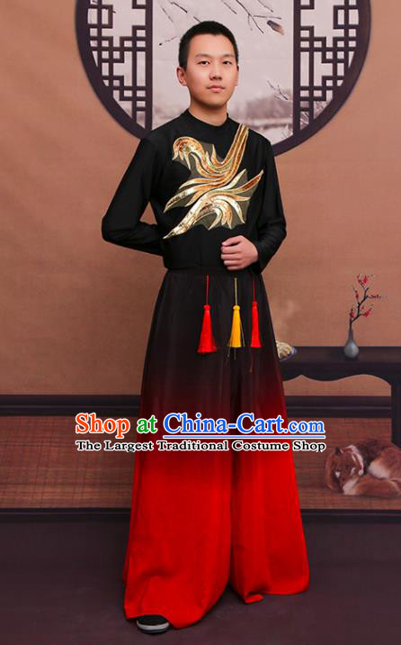 Chinese Male Group Performance Garment Costume Classical Dance Clothing Mang Zhong Dance Outfit