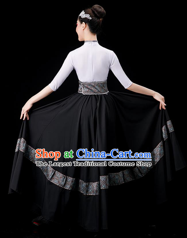 Chinese Stage Performance Dress Mongolian Dance Costume Ethnic Dance Clothing