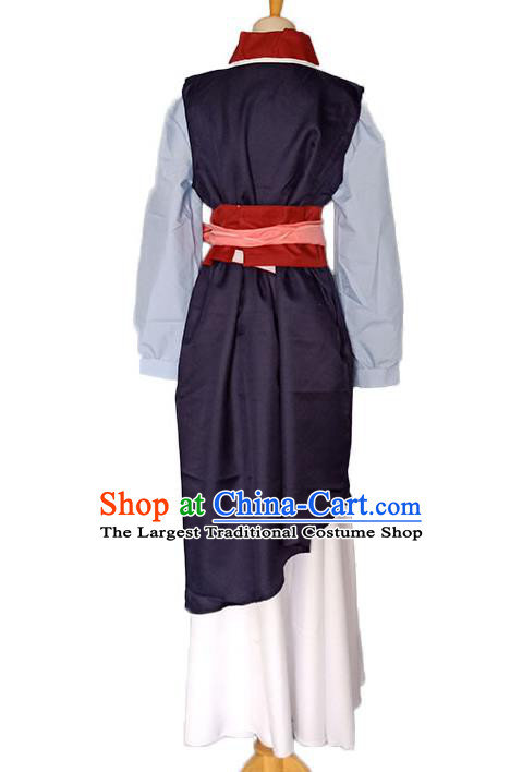 Chinese Traditional Female Swordsman Outfit Southern and Northern Dynasties Clothing Ancient Country Lady Garment Costumes