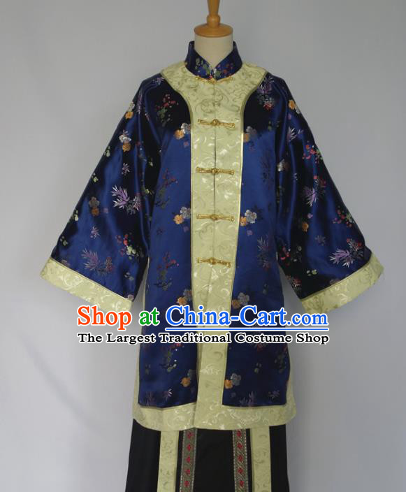 Chinese Ancient Young Mistress Clothing Late Qing Dynasty Garment Costumes Traditional Noble Woman Outfit