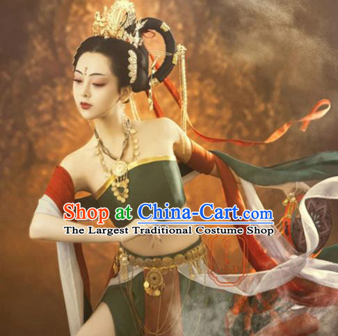 Chinese Dunhuang Flying Apsaras Dance Clothing Ancient Goddess Dress Costume