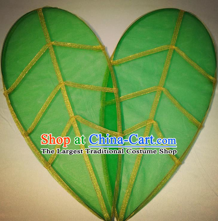 Top Green Leaves Accessories Jungle Theme Prop