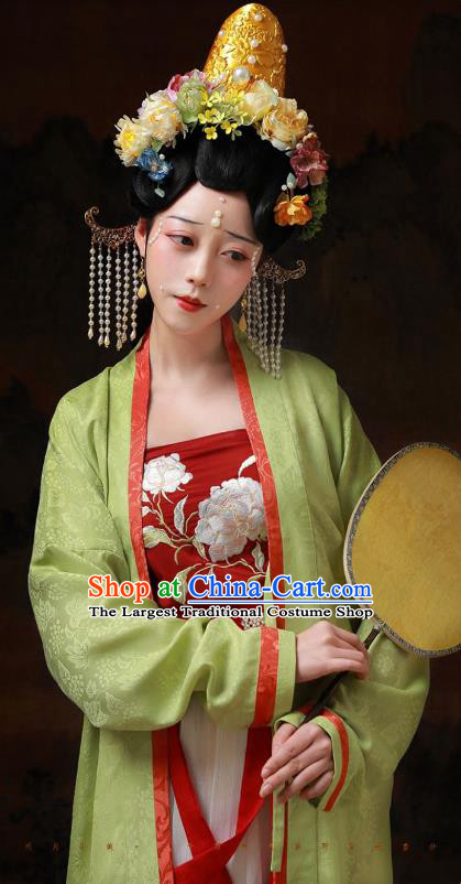 Chinese Song Dynasty Imperial Concubine Garment Costumes Traditional Clothing Ancient Palace Beauty Dresses