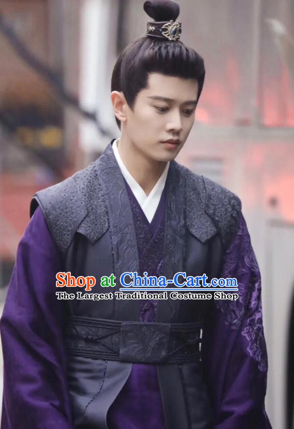 Chinese Romantic TV Series One and Only Zhou Sheng Chen Costume Ancient Prince Clothing Traditional Royal Highness Garments