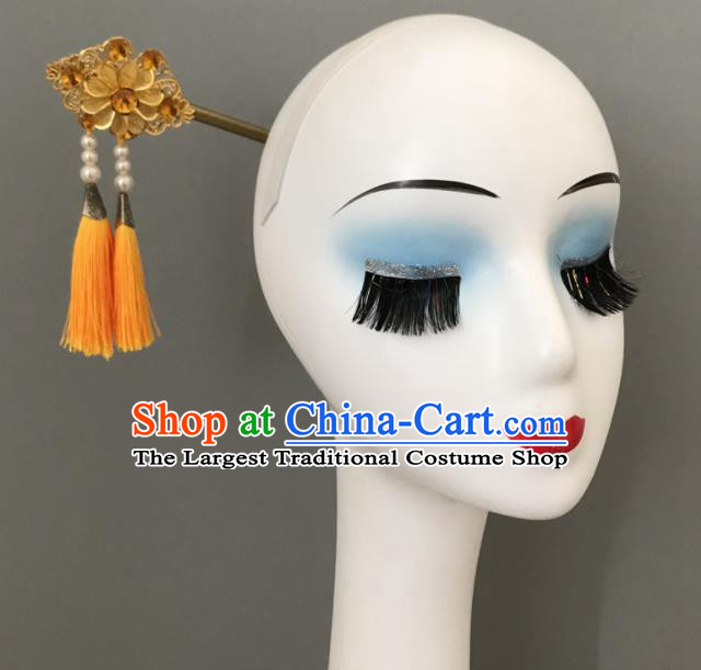 Chinese Chaoxian Minority Dance Tassel Headwear Korean Nationality Woman Hair Jewelry Ethnic Stage Performance Hairpin