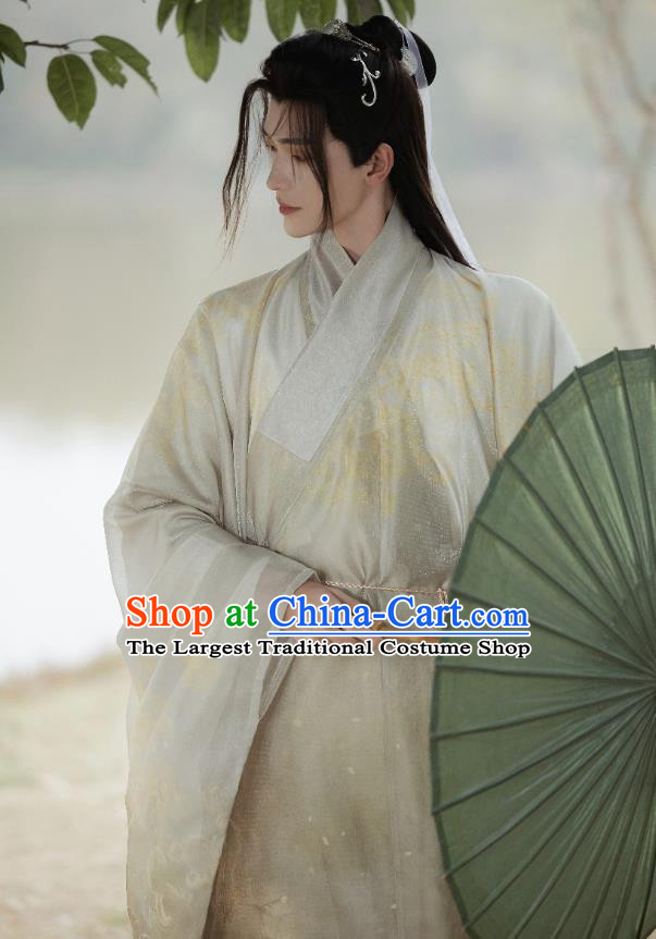 China Traditional Hanfu Robes Ancient Swordsman Costume Ming Dynasty Young Male Clothing