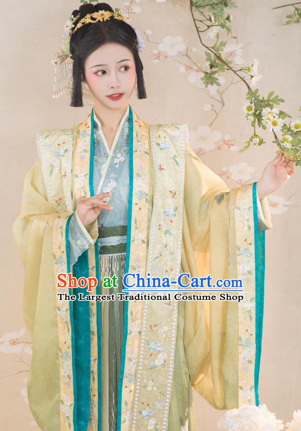 China Ancient Court Woman Costumes Song Dynasty Empress Clothing Traditional Embroidered Hanfu Dress