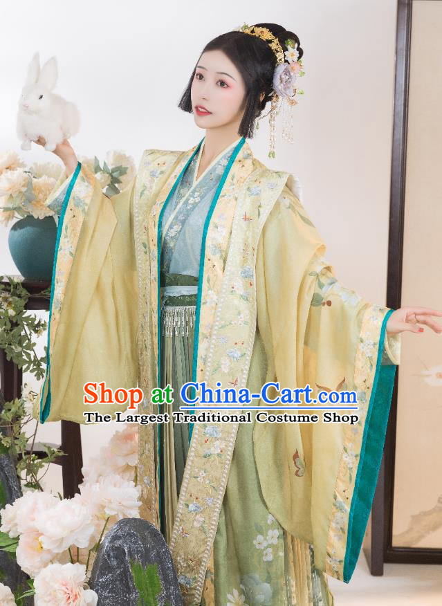 China Ancient Court Woman Costumes Song Dynasty Empress Clothing Traditional Embroidered Hanfu Dress
