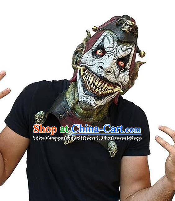 Top Cosplay Demon Prop Halloween Horror Mask Fancy Ball Clown Headwear