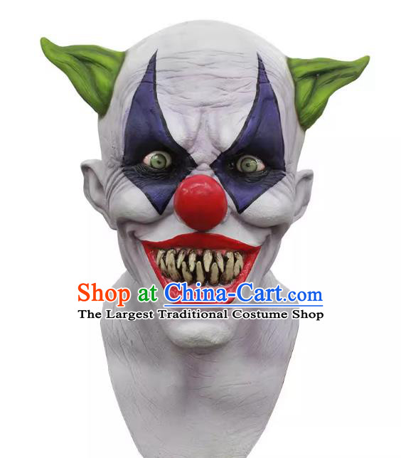 Halloween Joker Mask Top Fancy Ball Clown Headwear Cosplay Demon Prop