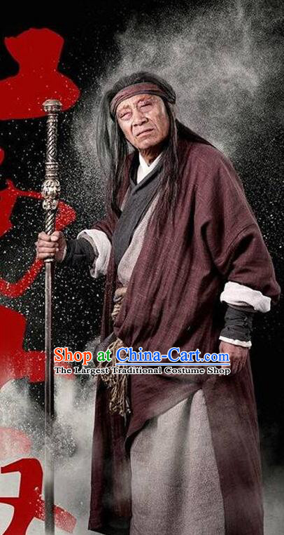 China Ancient Hero Costume Wuxia TV Legend of Condor Heroes Ke Zhen E Outfit