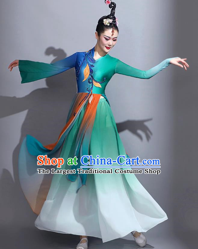 Bamboo Hat Dance Performance Costume Yangko Performance Costume Square Dance  Suit Jiaozhou Yangko Dance Costume