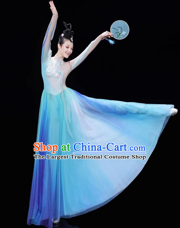 Chinese Classical dance dress for women performance dress square dance suit  yangko umbrella dance fairy lotus dance costume