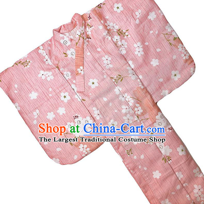Customize Oiran Trailing Pink Kimono Handmade BJD Doll Costume Top Super Dollfie Japanese Clothing
