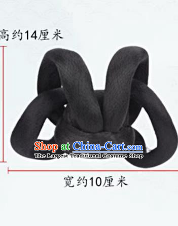 Top Hanfu Court Woman Headpiece Handmade Chignon Chinese Song Dynasty Empress Wig