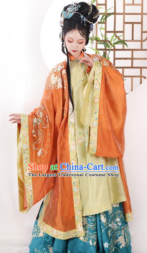 A Dream in Red Mansions The Twelve Beauties of Jinling Qin Keqing Costumes China Ming Dynasty Noble Mistress Hanfu Clothing