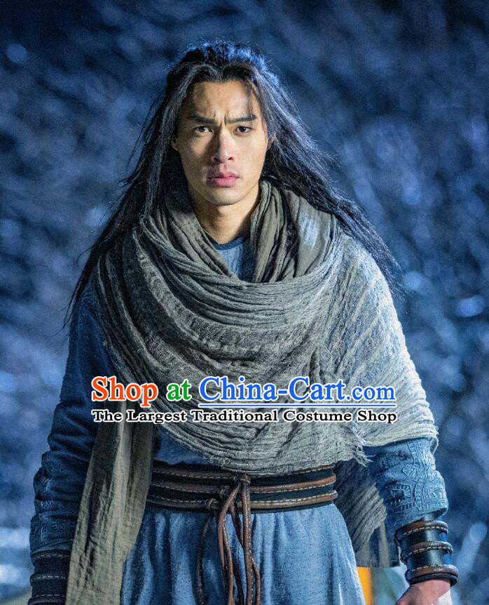 China 2021 TV Series Demi Gods and Semi Devils Qiao Feng Replica Costume Ancient Hero Clothing