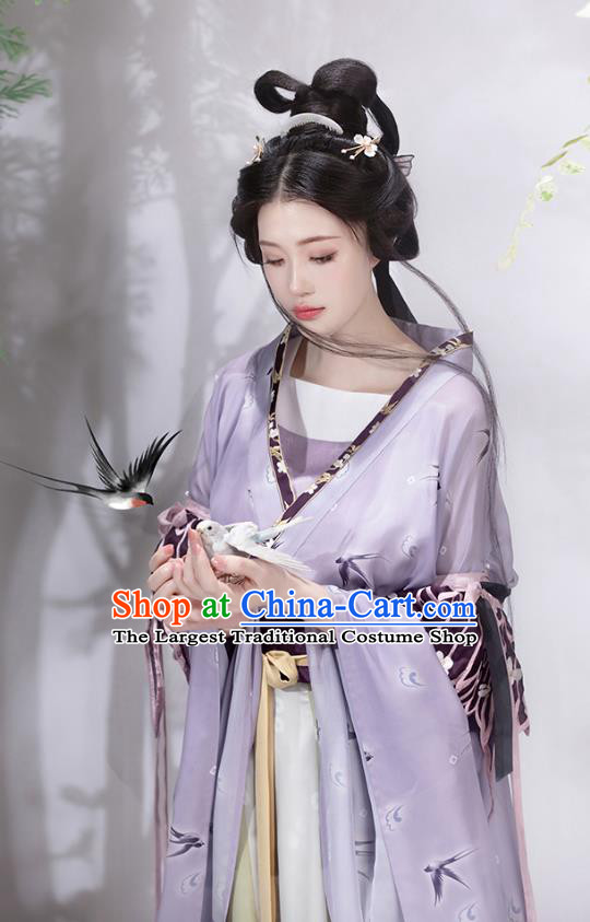 China Traditional Hanfu Dresses Ancient Southern and Northern Dynasties Court Lady Costumes