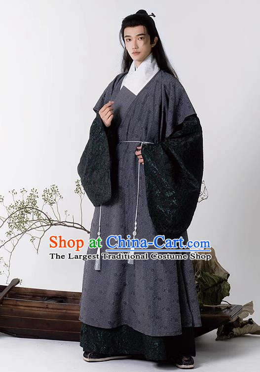 China Hanfu Priest Robes Ancient Scholar Clothing Ming Dynasty Young Man Replica Costumes