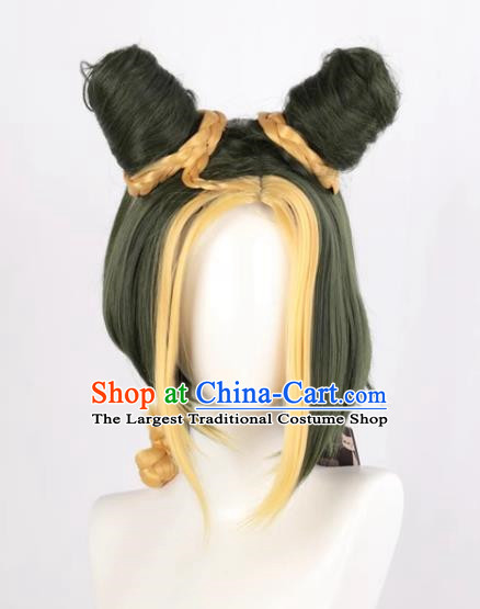 JOJO Bizarre Adventure Stone Sea Kujo Xu Lun Style Cosplay Anime Wig