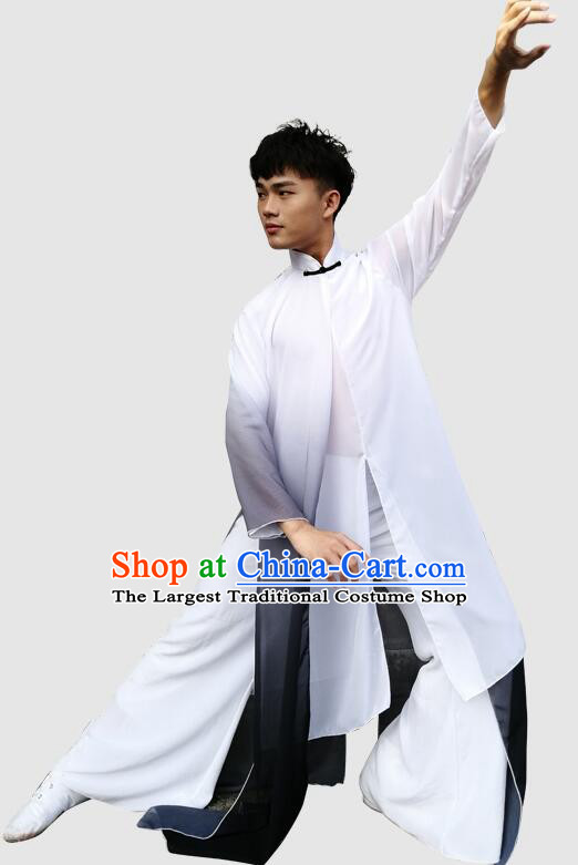 China Liang Zhu Male Dance Black Outfit Classical Dance Costume Scholar Performance Clothing