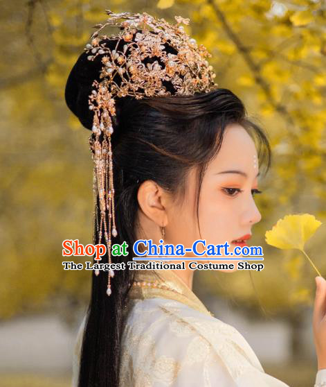 China Handmade Hanfu Hair Jewelries Song Dynasty Empress Hair Accessories Ancient Fairy Hairpins Headpieces