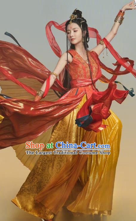 TV Series Till The End of The Moon Goddess Yu Dress China Ancient Flying Fairy Clothing