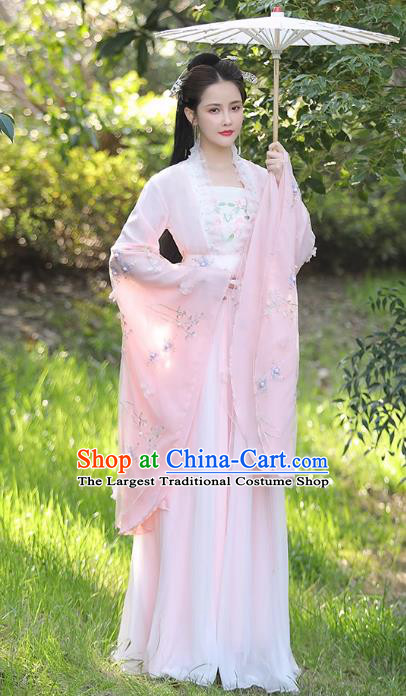 China Traditional Hanfu Qiyao Dress Ancient Fairy Clothing Tang Dynasty Princess Clothing