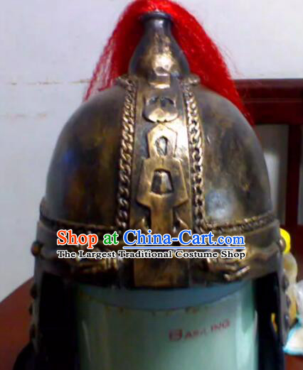 Handmade Cosplay Officer Hat China Song Dynasty Warrior Headwear Ancient General Helmet