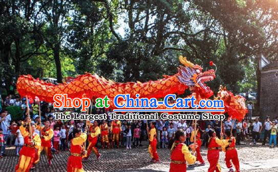 Handmade China New Year Dragon Dance Costume Professional Dragon Dancing Competition Prop Complete Set for Children