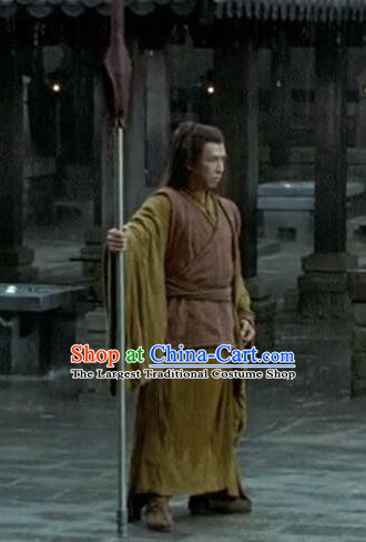China Ancient Swordsman Costumes Qin Dynasty Warrior Garment Film Hero Chang Kong Outfit