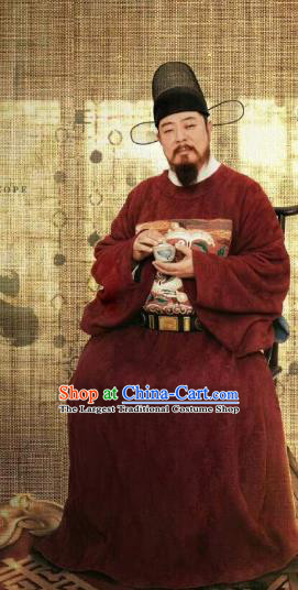 Under The Microscope Huang Ningdao Clothing China Ancient Red Official Costumes Traditional Ming Dynasty Prefect Clothing