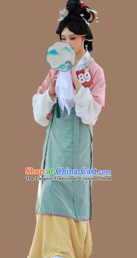 Chinese Traditional Hanfu Dresses Song Dynasty Palace Empress Clothing Ancient Royal Princess Garment Costumes