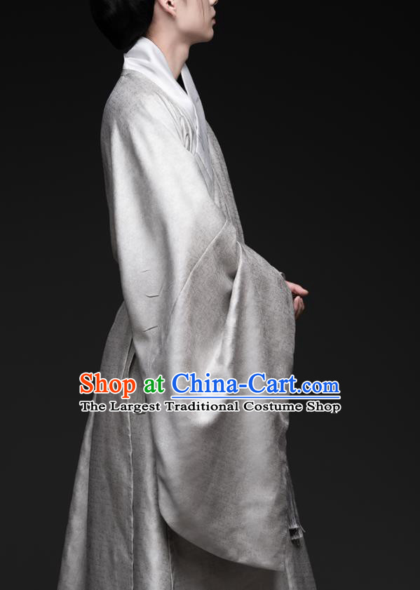 Chinese Ancient Scholar Clothing Ming Dynasty Swordsman Hanfu Traditional Priest Frock Garment Costumes