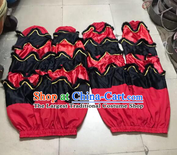 Professional Red Lion Pants Handmade 2 Pairs of Black Fur Trousers