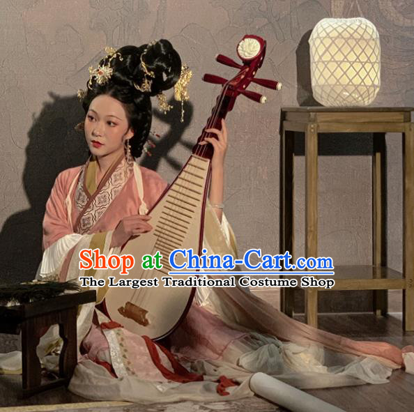 Chinese Ancient Goddess Clothing Luo Shen Dress Southern and Northern Dynasties Empress Garment Costumes