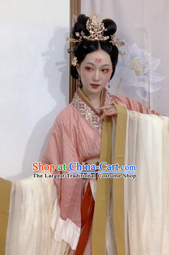 Chinese Ancient Goddess Clothing Luo Shen Dress Southern and Northern Dynasties Empress Garment Costumes