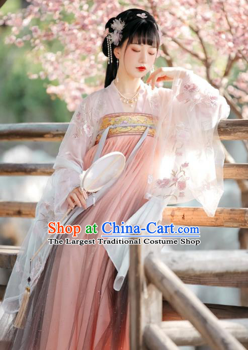 Tang Dynasty Women's Clothing Hanfu Qixiong Ruqun Dress - Fashion Hanfu