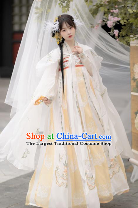 Chinese Traditional Hanfu Dresses Ancient Fairy Clothing Tang Dynasty Royal Princess Costumes