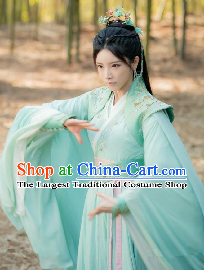 Chinese Ancient TV Series Young Lady Clothing The Blood of Youth Swordswoman Ye Ruo Yi Garment Costumes