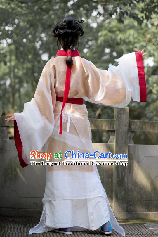 Chinese Han Dynasty Princess Garment Costume Ancient Young Woman Dresses Traditional Han Fu