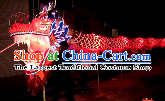 Chinese Luminous LED Lamps Dragon Dance Costumes Props for 19-20 People