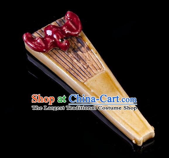 Chinese Ceramics Zhong Kui Statue Bringing Blessings To Hall Hand Made Shi Wan Artistic