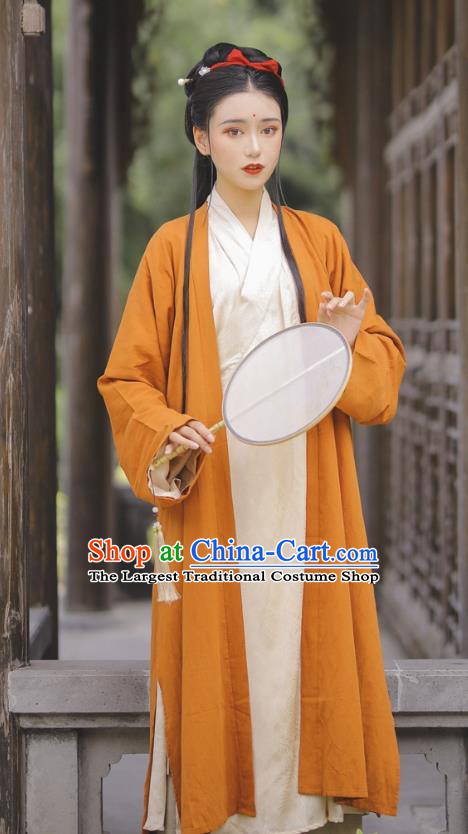 China Song Dynasty Young Woman Costumes Ancient Noble Lady Clothing Traditional Hanfu Dresses Complete Set