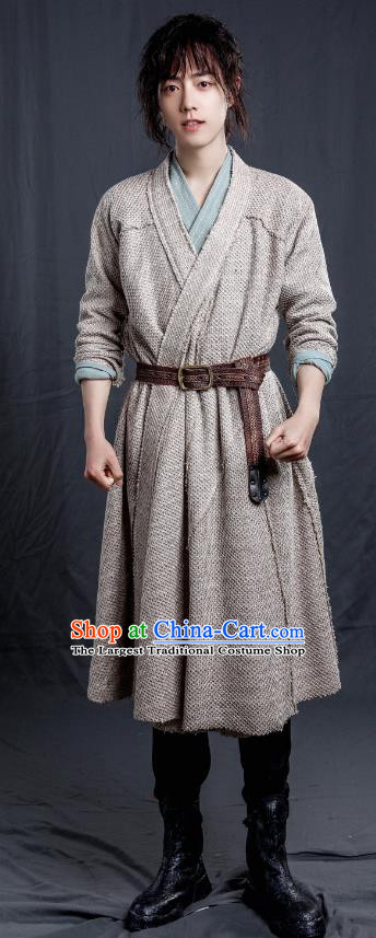 China Young Hero Garments Ancient Swordsman Clothing TV Series Legend of Sword Li Xiao Yao Costumes