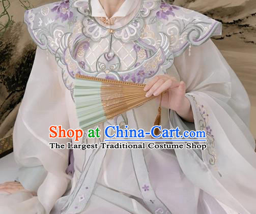 China Ming Dynasty Court Woman Costumes Ancient Noble Countess Embroidered Clothing Hanfu Dresses Complete Set