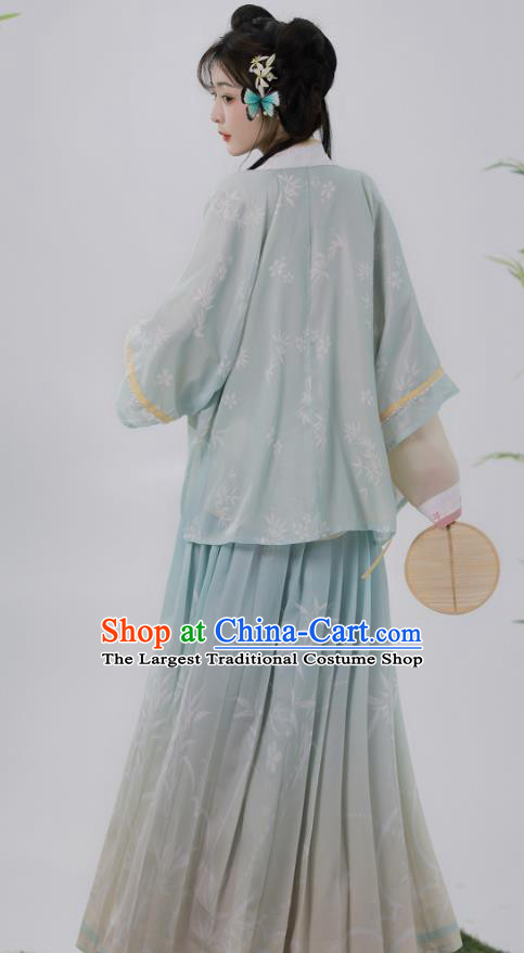 China Ancient Young Lady Costumes Song Dynasty Princess Embroidered Clothing Traditional Female Hanfu Dress