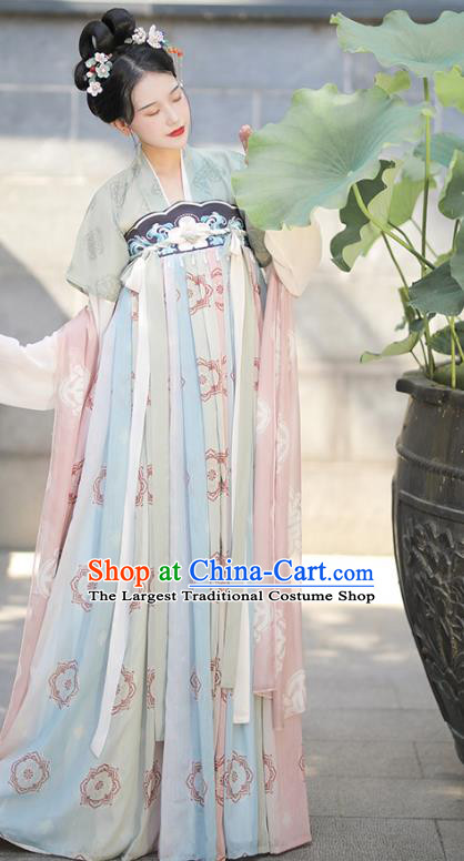 China Ancient Princess Garment Costumes Traditional Hanfu Ruqun Dresses Tang Dynasty Palace Lady Clothing