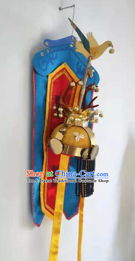 Chinese Festival Parade Brass Headwear Celebration Activities God Headdress Folk Dance Hat